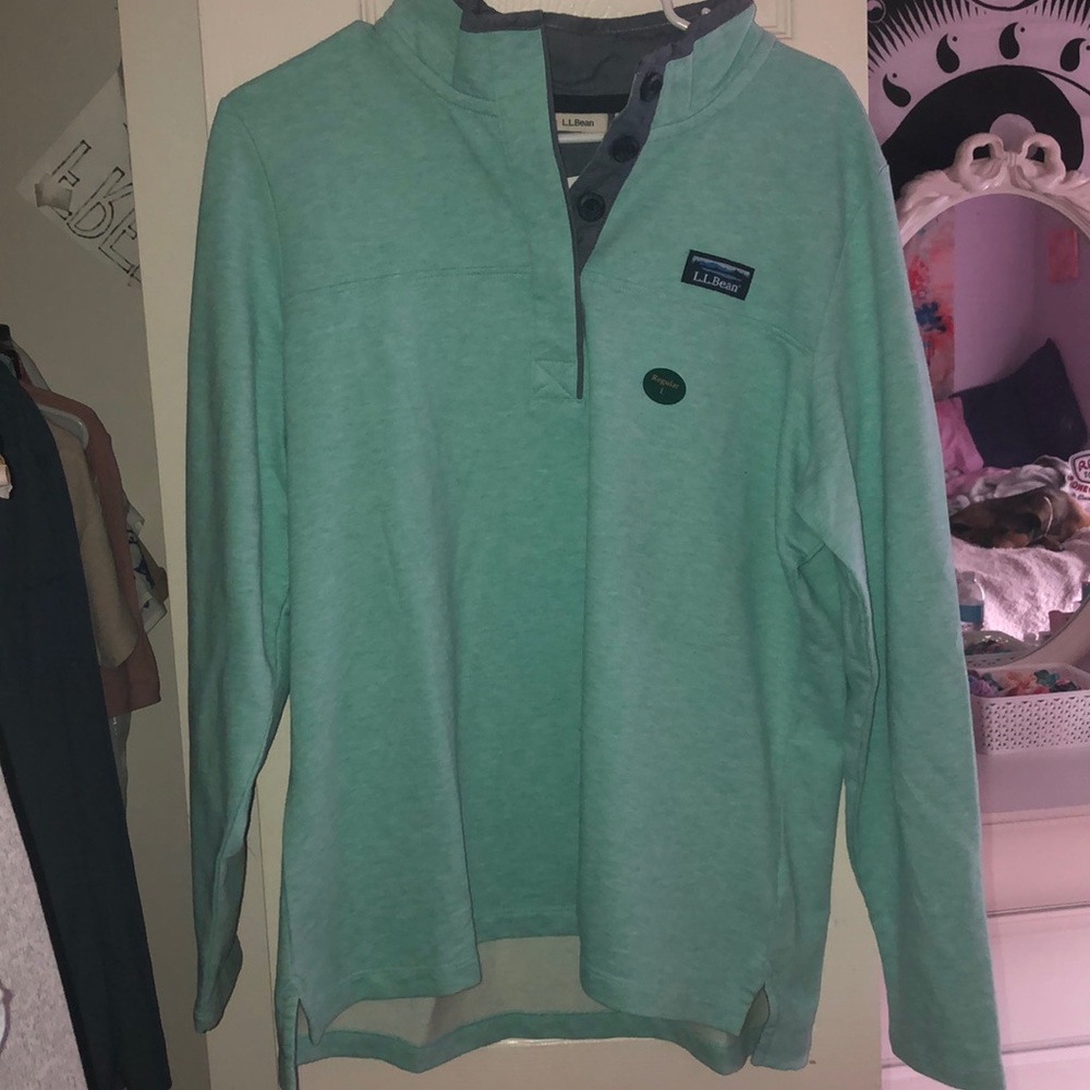 Mint Blue Quarter Zip